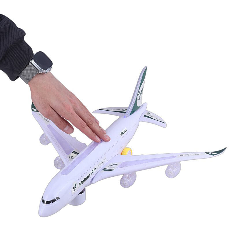 اسباب بازی هواپیما موزیکال چرخشی Mahan A380 کد MH130-330