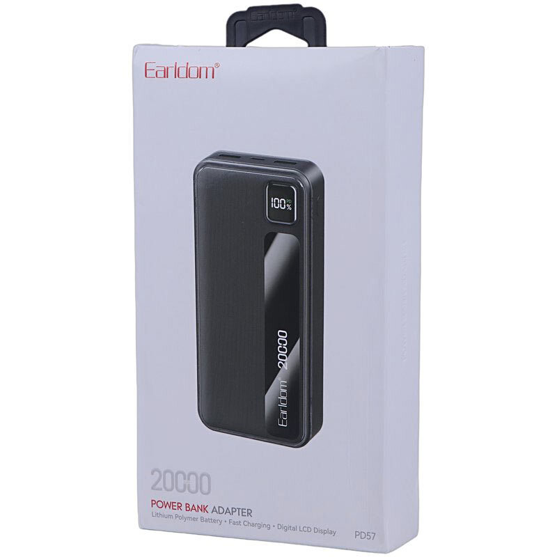 پاور بانک فست شارژ ارلدام ET-PD57 PD 22.5W ظرفیت 20000 میلی آمپر ساعت