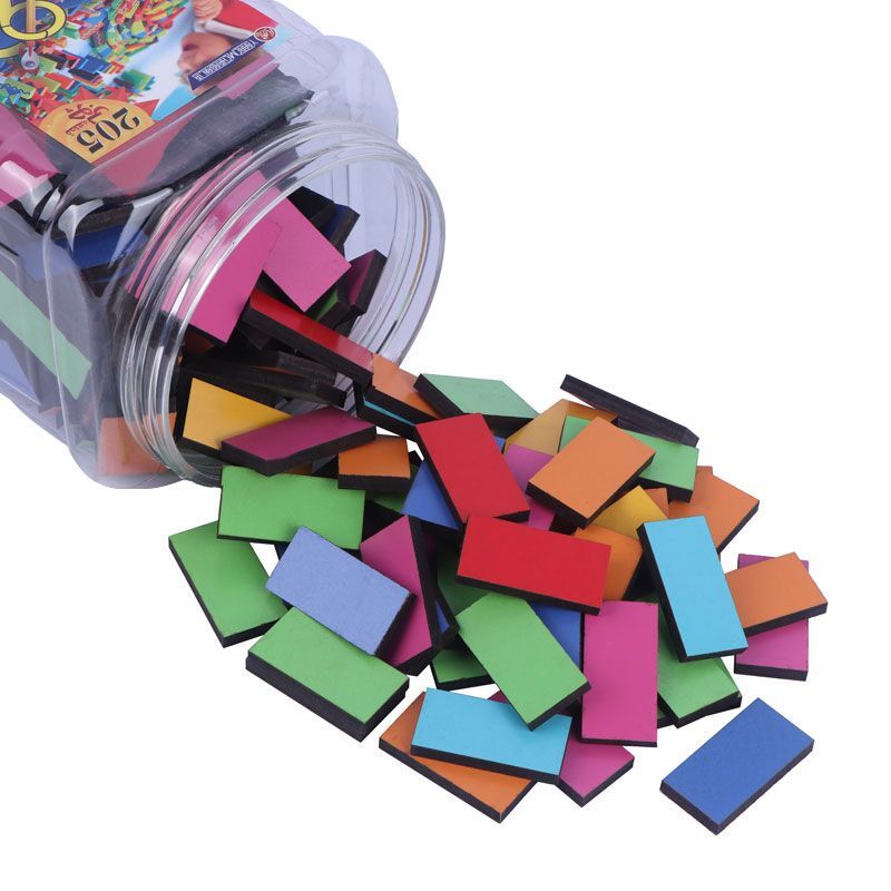 بازی فکری دومینو چوبی 205 تکه سطلی یار مهربان کد 010248