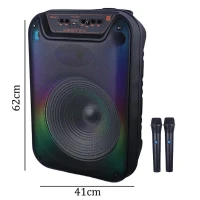 اسپیکر چمدانی بلوتوثی کی برود KTS-2233 + میکروفون