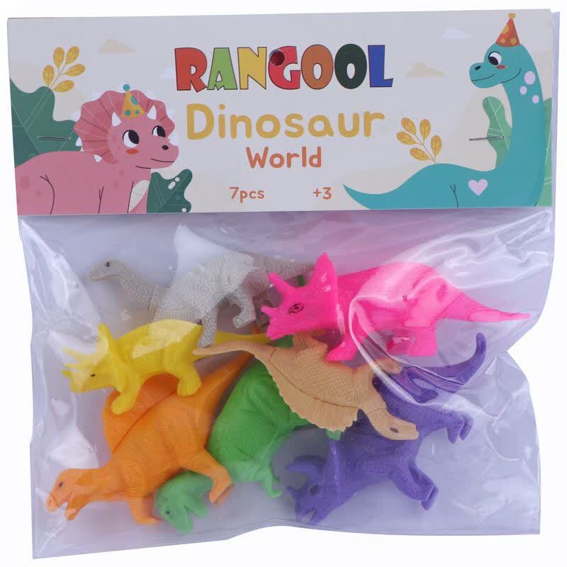 اسباب بازی حیوانات باغ وحش Rangool فرفره های رنگی پویا بسته 7 عددی