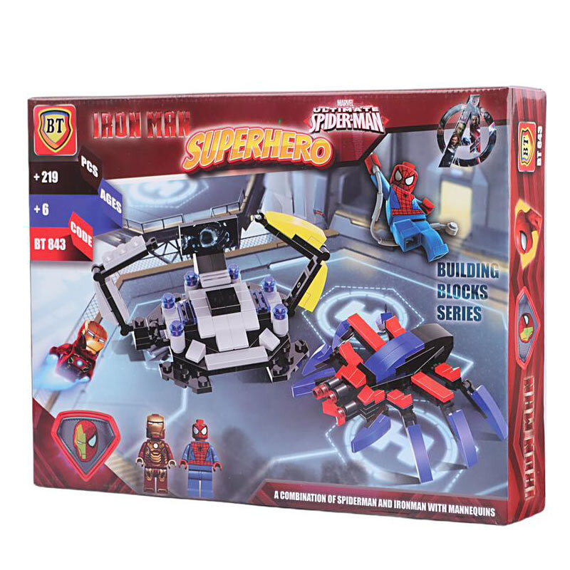لگو آیرون من و اسپایدرمن 219 تکه BT BT843 کد 010371
