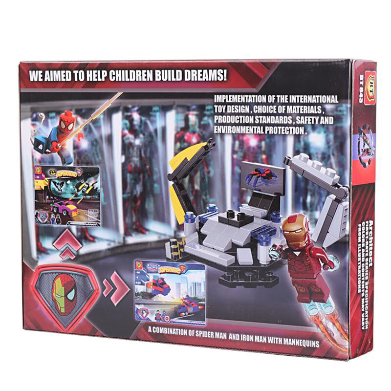 لگو آیرون من و اسپایدرمن 219 تکه BT BT843 کد 010371