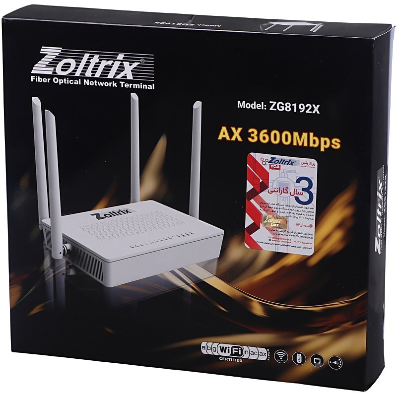 مودم روتر فیبر نوری زولتریکس ZG8192X
