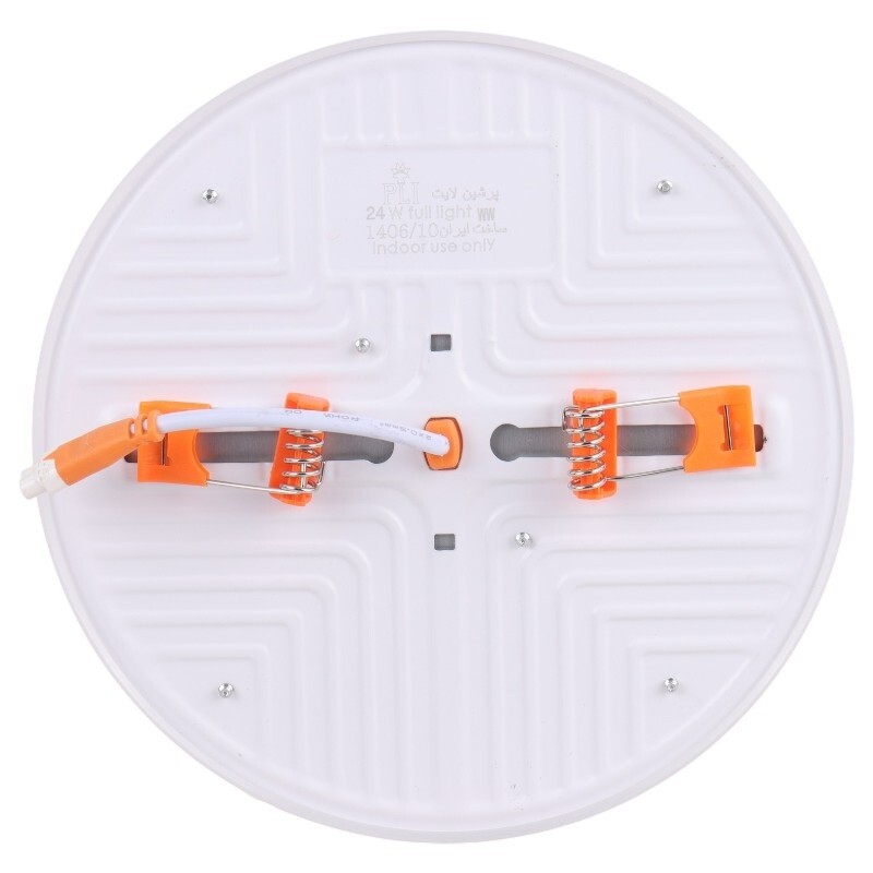 پنل تمام نور توکار گرد 24 وات فنر متغیر پرشین لایت ایران Arta