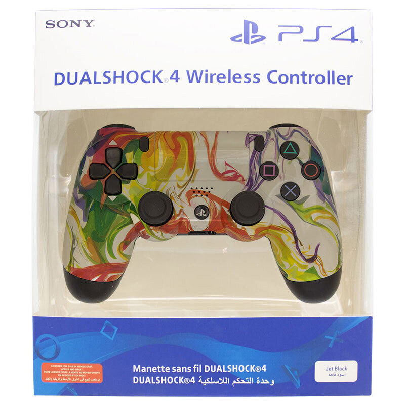 دسته بازی بی سیم SONY PlayStation 4 DualShock 4 High Copy طرح فانتزی آبرنگی کد 2