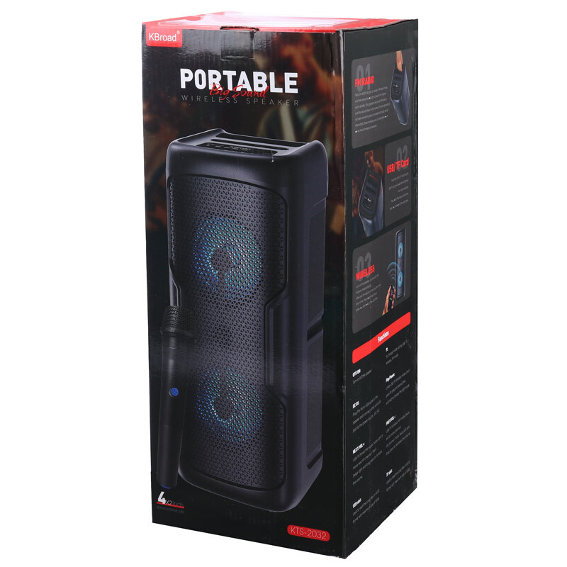 اسپیکر بلوتوثی کی برود KTS-2032 + میکروفون