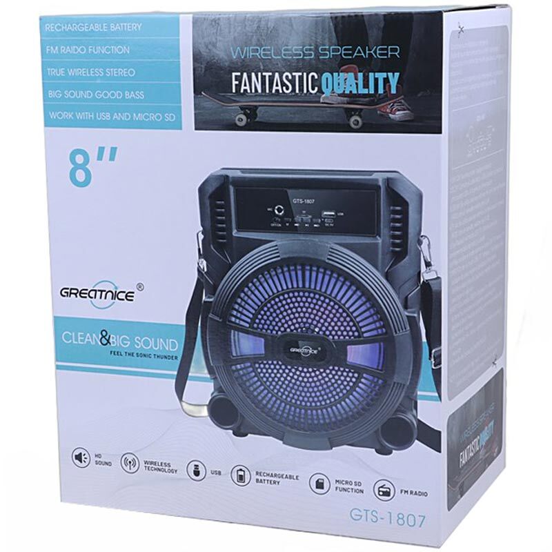 اسپیکر بلوتوثی گریت نایس GTS-1807