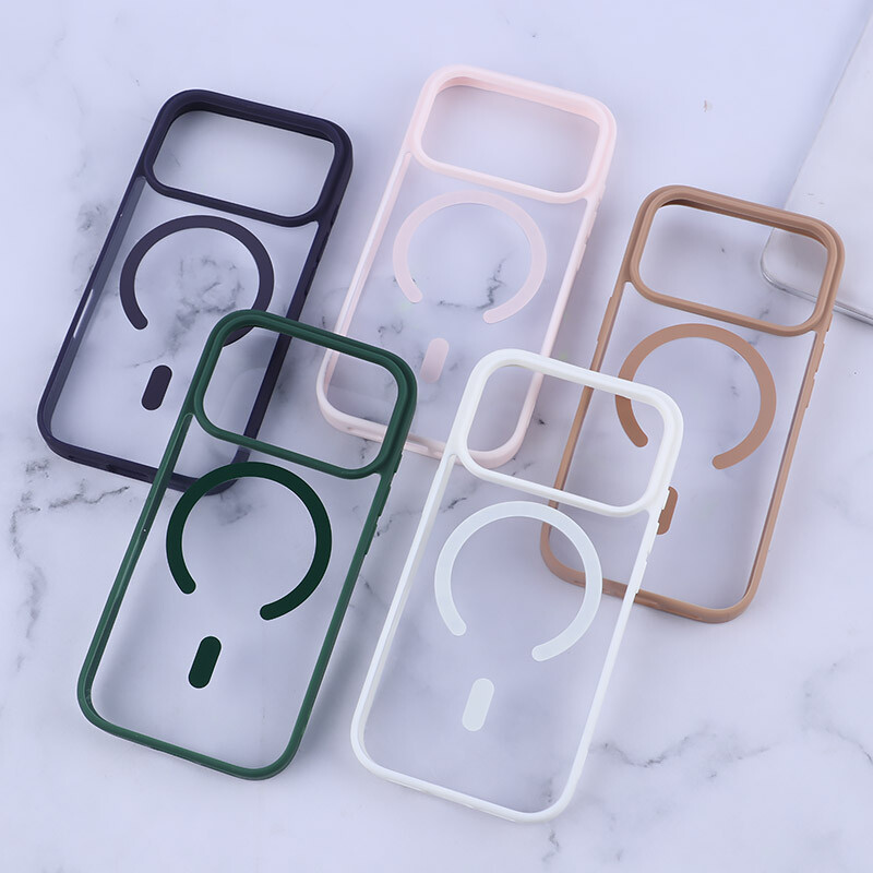 قاب PC مگ سیف آیفون iPhone 17 Pro دور رنگی