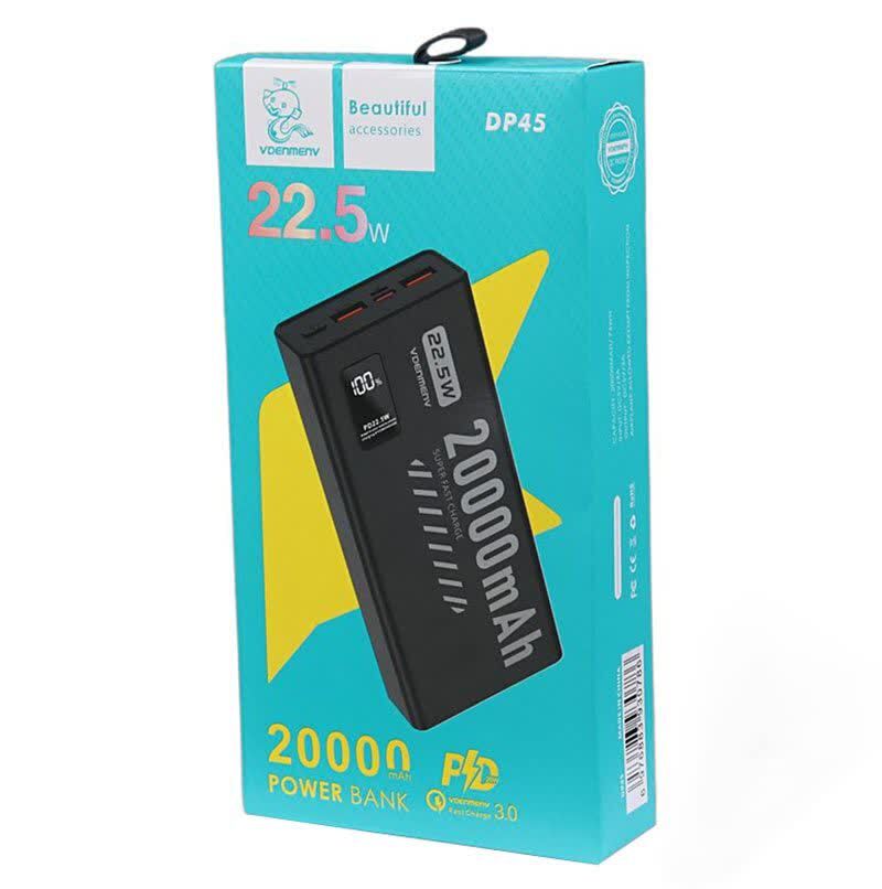 پاور بانک فست شارژ دنمن DP45 PD 20W ظرفیت 20000 میلی آمپر ساعت