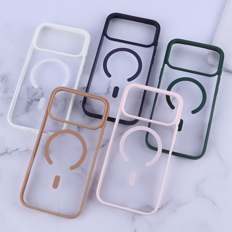 قاب PC مگ سیف آیفون iPhone 17 Pro Max دور رنگی