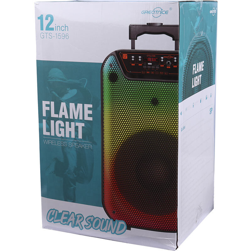 اسپیکر چمدانی بلوتوثی گریت نایس GTS-1596 + میکروفون و ریموت کنترل