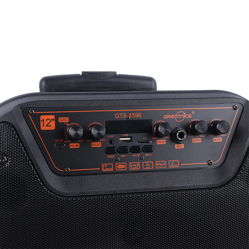 اسپیکر چمدانی بلوتوثی گریت نایس GTS-1596 + میکروفون و ریموت کنترل