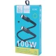کابل دو سر تایپ سی فست شارژ 100 وات دنمن D59C طول 1 متر