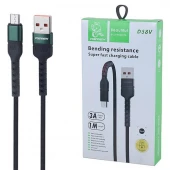 کابل میکرو یو اس بی فست شارژ 3 آمپر دنمن D58V طول 1 متر