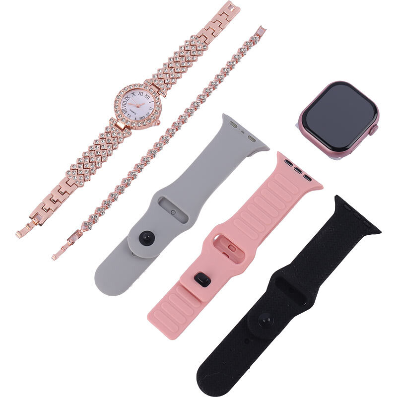 ساعت هوشمند کیگی ویر KW72 Mini + یک عدد ساعت عقربه ای زنانه