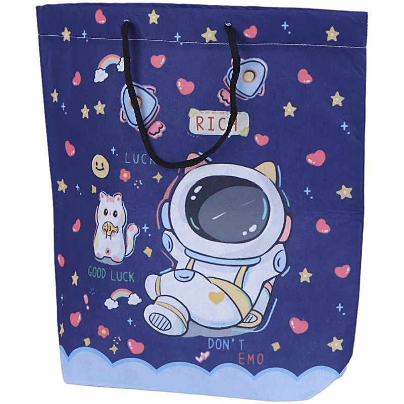 ساک دستی پارچه ای طرح فضانورد پارسام بسته 12 عددی