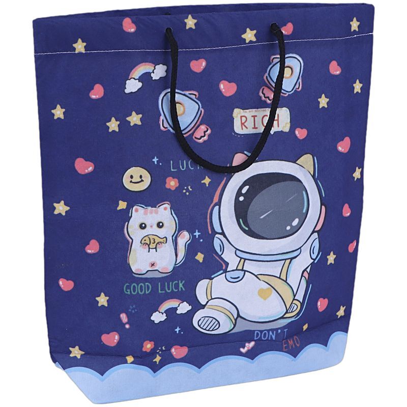 ساک دستی پارچه ای طرح فضانورد پارسام بسته 12 عددی