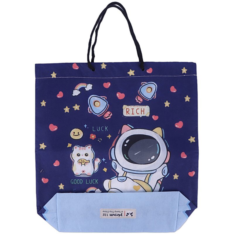 ساک دستی پارچه ای طرح فضانورد پارسام بسته 12 عددی