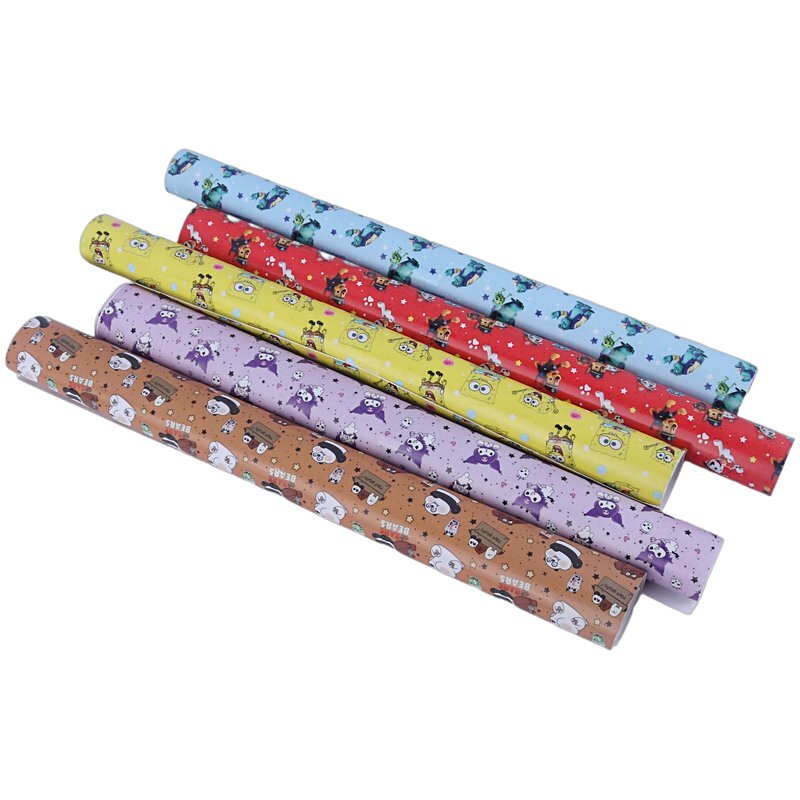 جلد کتاب چسبی طرح دار Parsam 23*31cm بسته 8 عددی