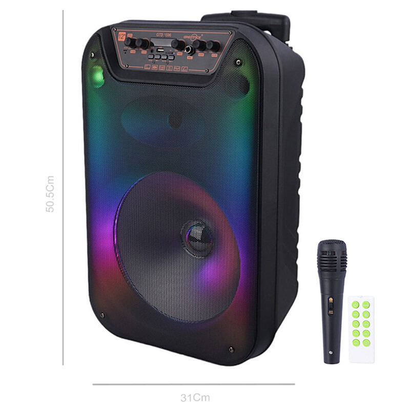 اسپیکر چمدانی بلوتوثی گریت نایس GTS-1596 + میکروفون و ریموت کنترل