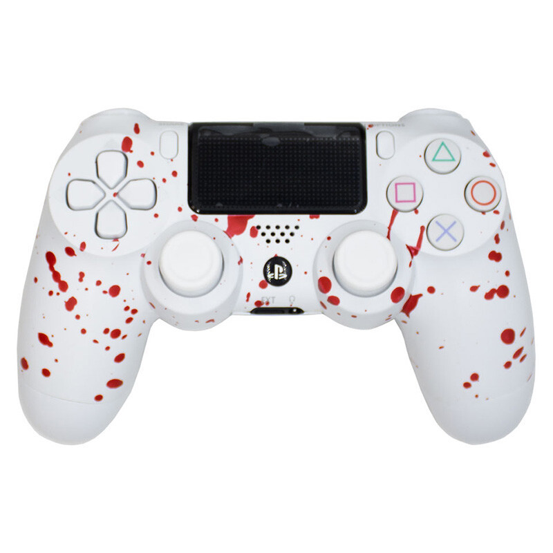 دسته بازی بی سیم SONY PlayStation 4 DualShock 4 High Copy طرح فانتزی قطرات خون