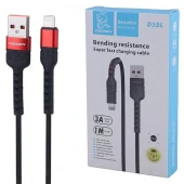 کابل لایتنینگ فست شارژ 3 آمپر دنمن D58L طول 1 متر