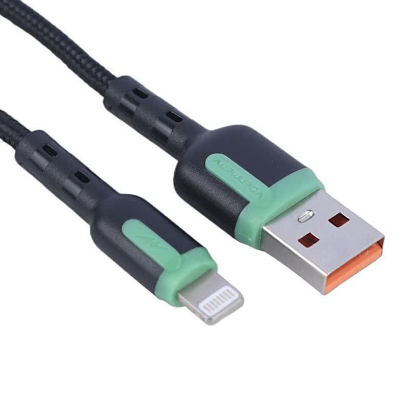 کابل لایتنینگ فست شارژ 3.6 آمپر دنمن D46L طول 1 متر