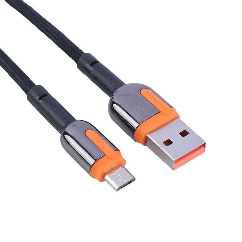 کابل میکرو یو اس بی فست شارژ 3.6 آمپر دنمن D40V طول 1 متر