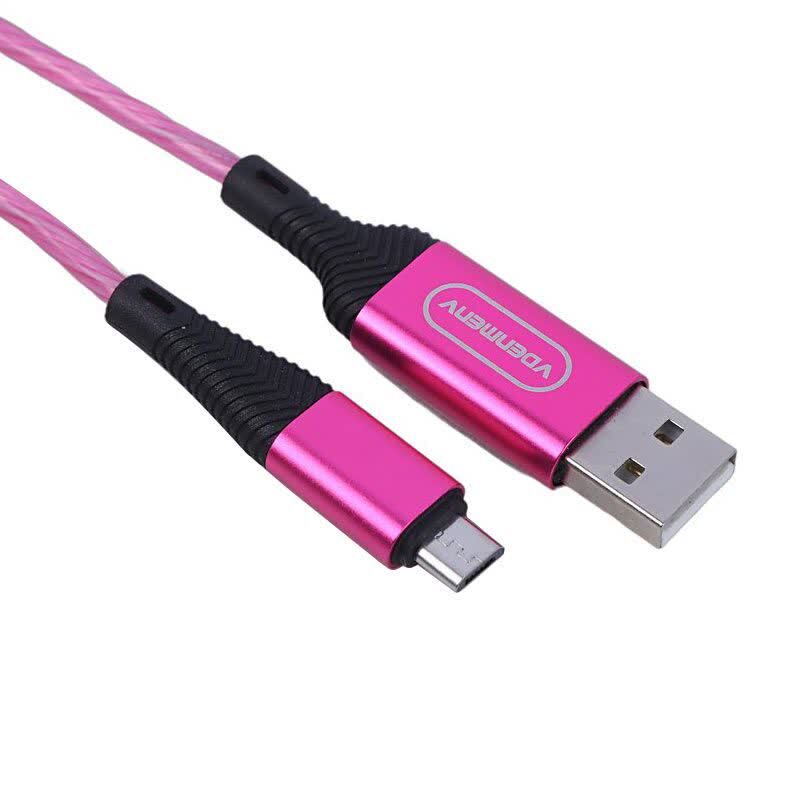 کابل میکرو یو اس بی فست شارژ 2.4 آمپر دنمن D25V طول 1 متر