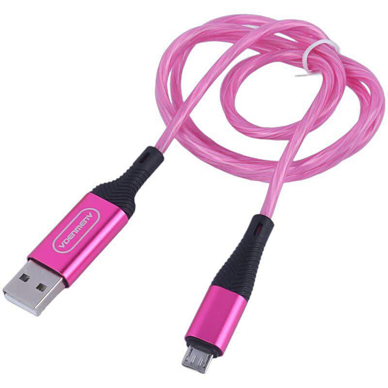 کابل میکرو یو اس بی فست شارژ 2.4 آمپر دنمن D25V طول 1 متر