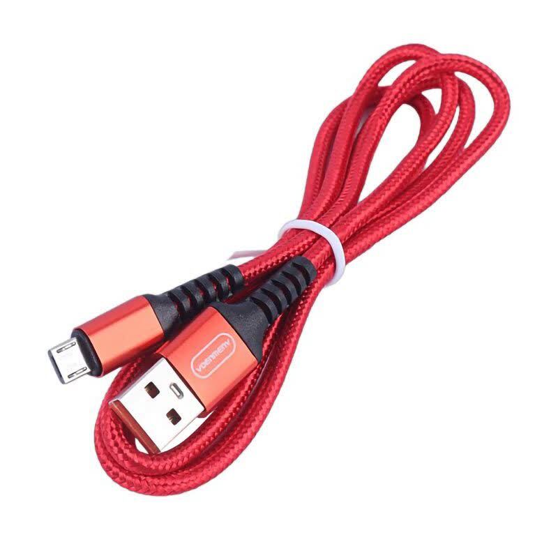 کابل میکرو یو اس بی فست شارژ 2.4 آمپر دنمن D02V طول 1 متر