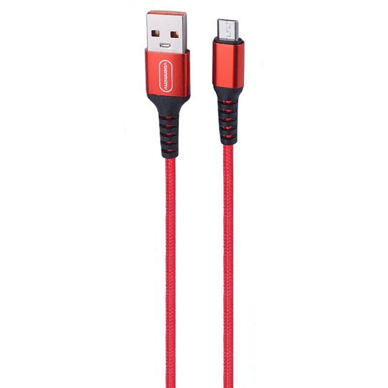 کابل میکرو یو اس بی فست شارژ 2.4 آمپر دنمن D02V طول 1 متر