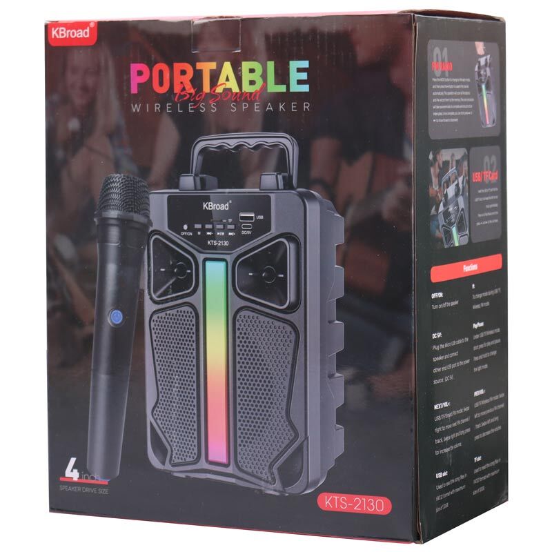 اسپیکر بلوتوثی کی برود KTS-2130 + میکروفون