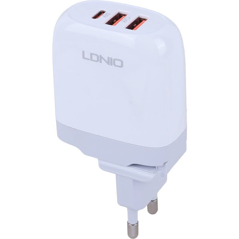 شارژر دیواری 65 وات الدینیو A3511Q QC3.0 PD 3.25A + کابل تایپ سی