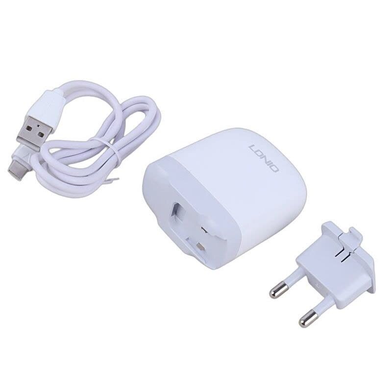 شارژر دیواری 65 وات الدینیو A3511Q QC3.0 PD 3.25A + کابل تایپ سی