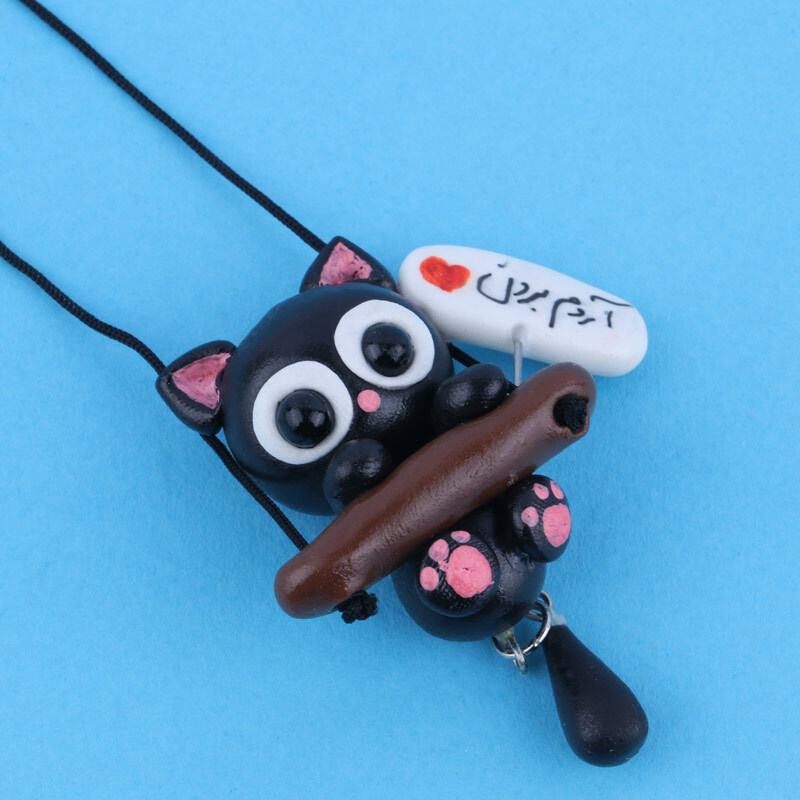 آویز ماشین طرح گربه سیاه