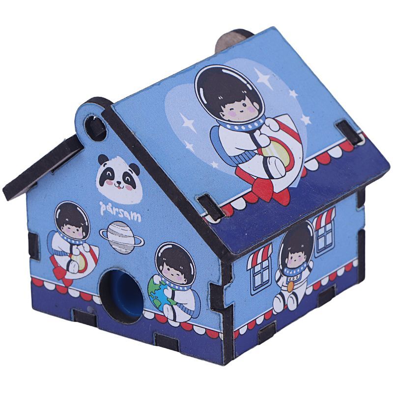 تراش چوبی مخزن دار طرح فضانورد پارسام بسته 6 عددی