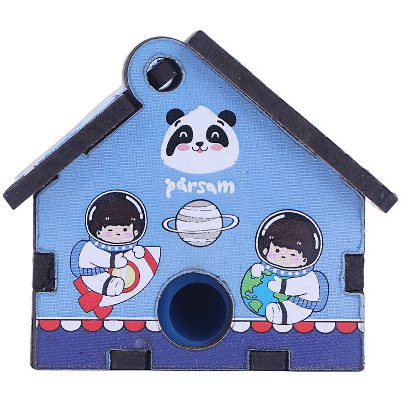 تراش چوبی مخزن دار طرح فضانورد پارسام بسته 6 عددی