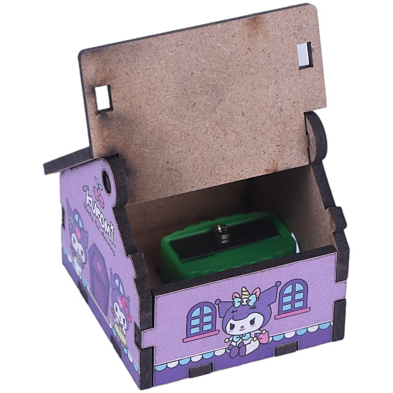 تراش چوبی مخزن دار طرح کرومی پارسام بسته 6 عددی