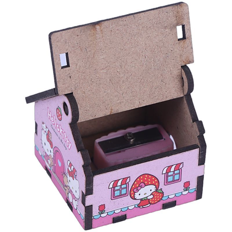 تراش چوبی مخزن دار طرح کیتی پارسام بسته 6 عددی