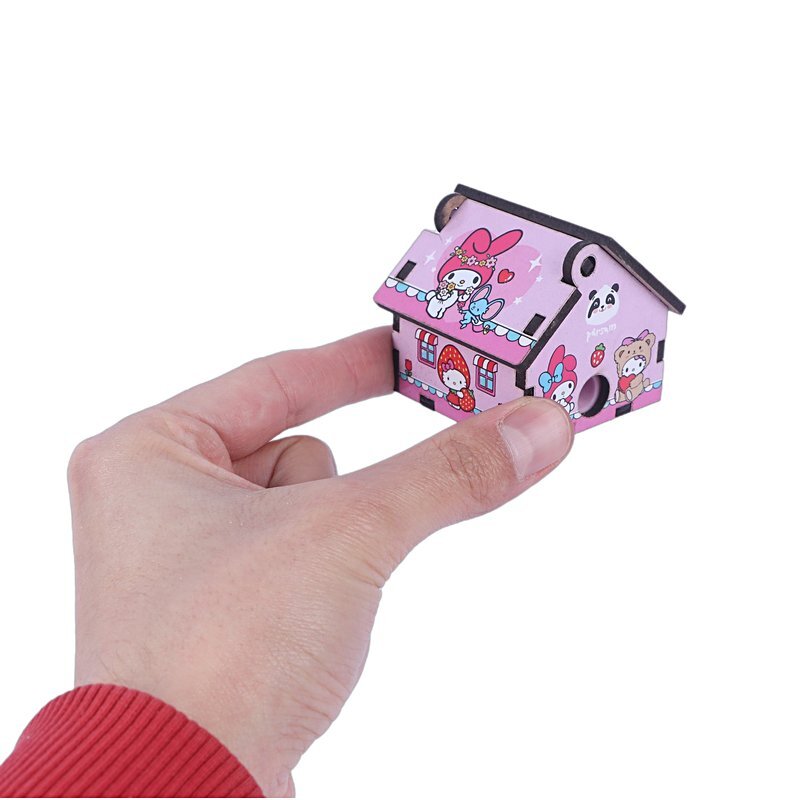 تراش چوبی مخزن دار طرح کیتی پارسام بسته 6 عددی