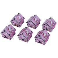 تراش چوبی مخزن دار طرح کیتی پارسام بسته 6 عددی