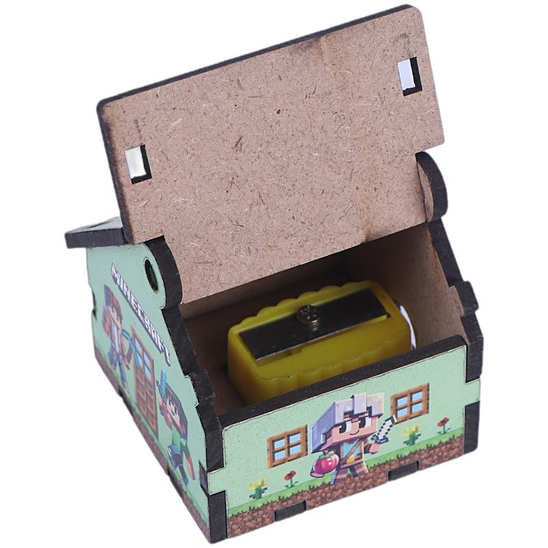 تراش چوبی مخزن دار طرح ماینکرافت پارسام بسته 6 عددی