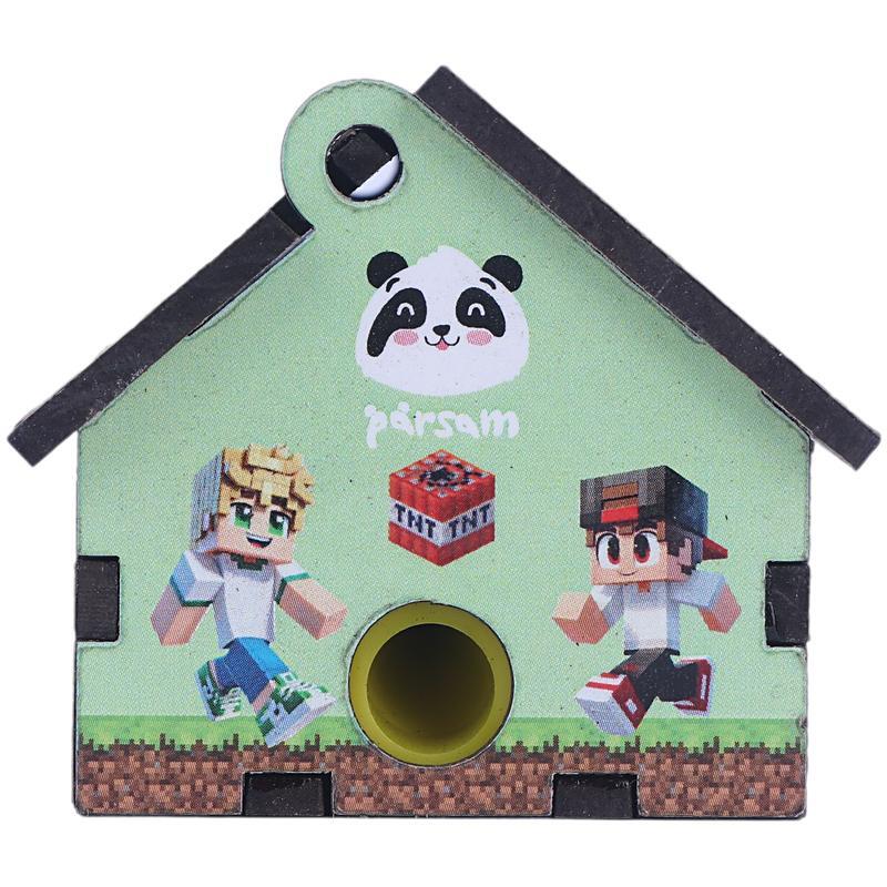 تراش چوبی مخزن دار طرح ماینکرافت پارسام بسته 6 عددی