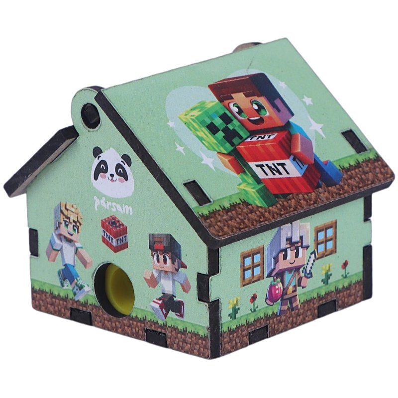 تراش چوبی مخزن دار طرح ماینکرافت پارسام بسته 6 عددی