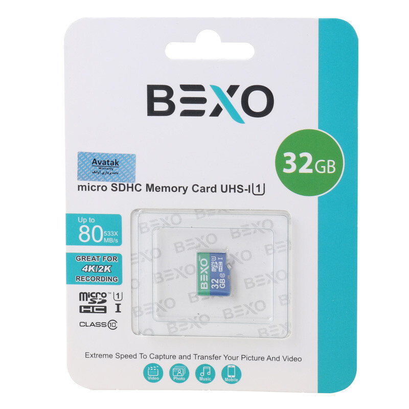 رم میکرو 32 گیگ بکسومن Bexoman 533X U1 C10 80MB/s