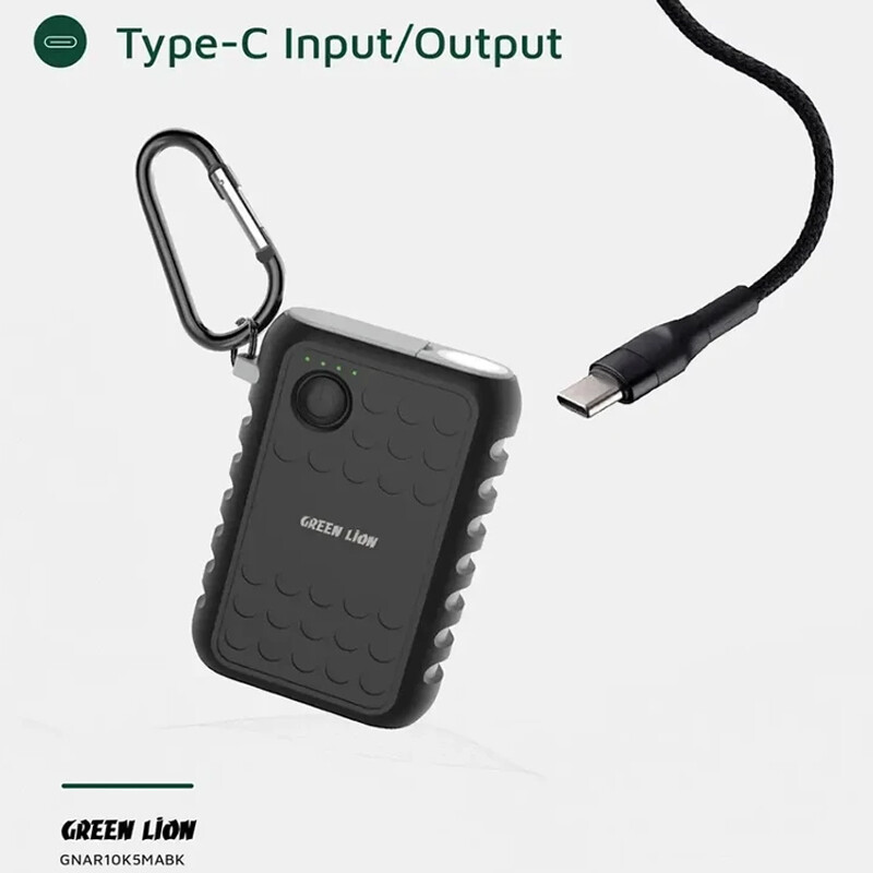 پاور بانک فست شارژ گرین لاین ARMOR GL-PX19 GNAR10K5MA PD 20W ظرفیت 10050 میلی آمپر ساعت