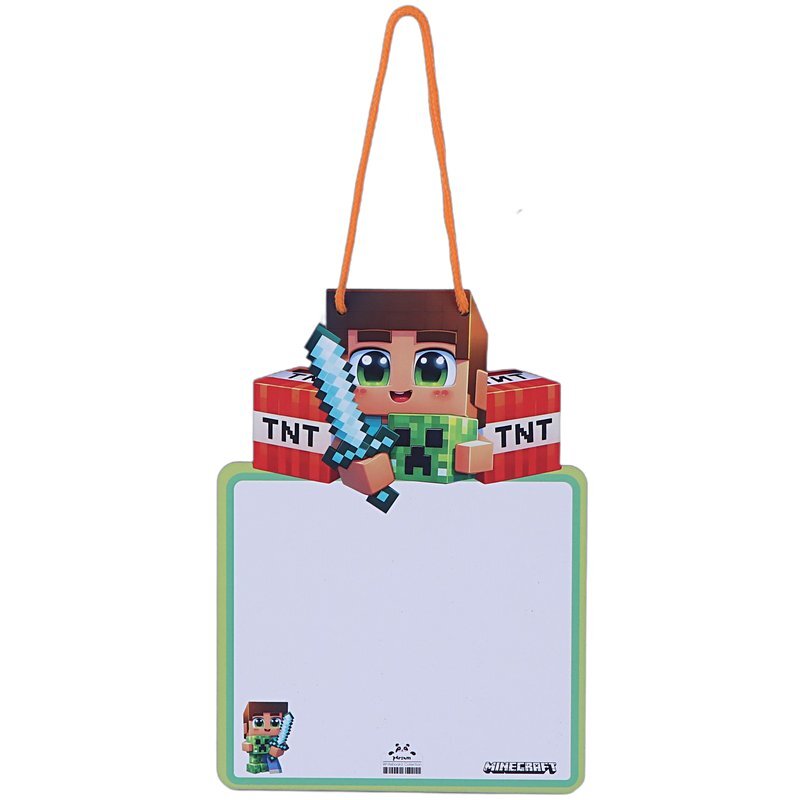 تخته وایت برد طرح ماینکرافت Parsam سایز 16*22 سانتی متر