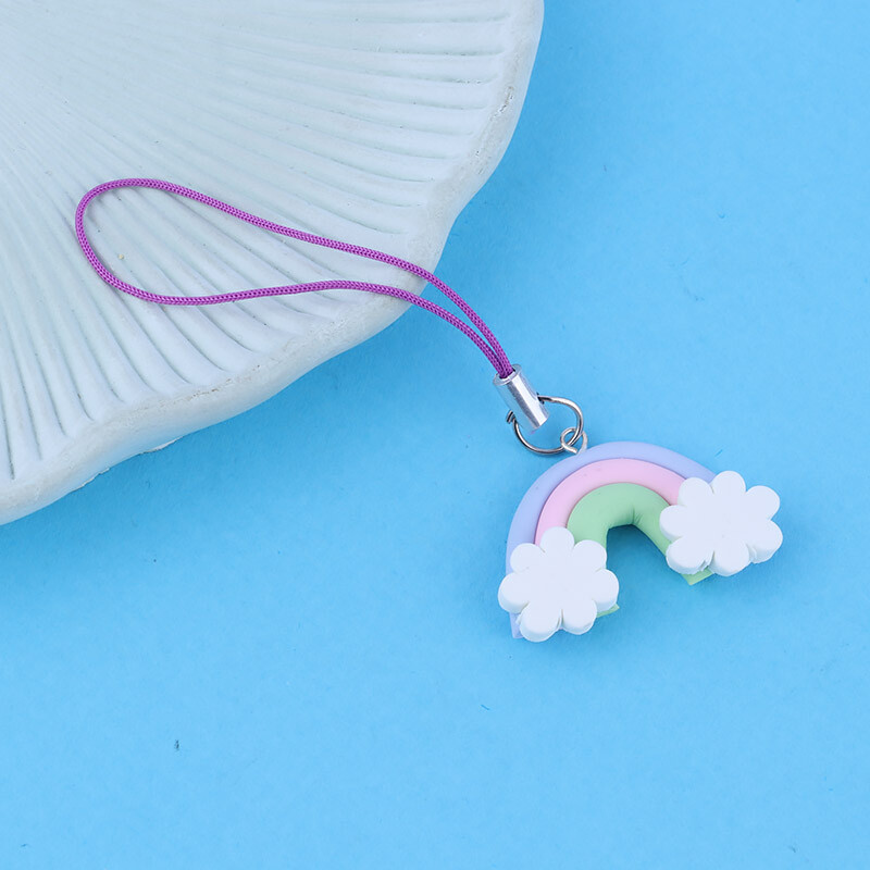 آویز فلش و موبایل طرح رنگین کمان